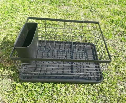ESCURREPLATOS CUADRADO NEGRO