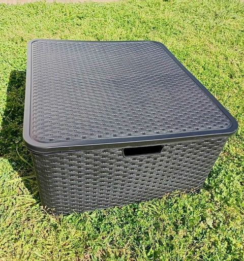 CANASTA RATAN C/ TAPA Nº 6 60x50x25