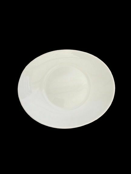 PLATO POSTRE OVALADO OPALINA 21.5CM - comprar online