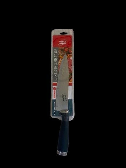 CUCHILLA ACERO 17.5CM MGO NEGRO - comprar online