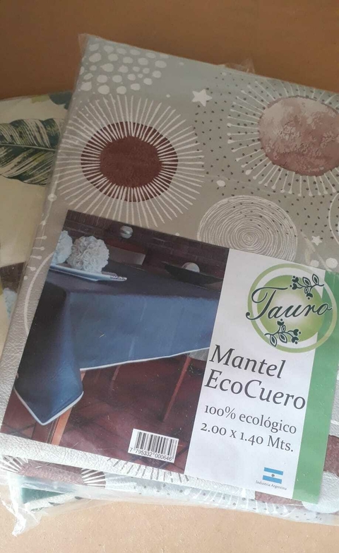 MANTEL ECOCUERO ESTAMPADO 2 X 1.40 MTS - comprar online