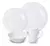 Set vajilla 16 piezas vidrio Opal Redondo - comprar online