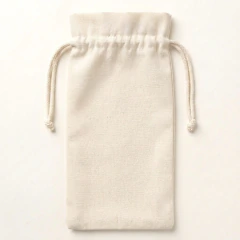 Bolsa de lienzo 15 x 35 cms (Ideal p/botella vino 750ml) a 2 cordones - CLEVCLOVER