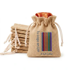 Bolsa de arpillera 20 x 40 cms a doble amarre