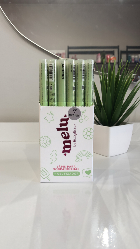 Lápis+gel para sobrancelha Melu
