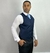 COLETE DE POLIVISCOSE SLIM FIT AZUL CARBONO - Zarref Moda Masculina