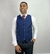 COLETE DE POLIVISCOSE SLIM FIT AZUL MARINHO - loja online