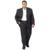 TERNO PLUS SIZE MICROFIBRA RISCA DE GIZ PRETO