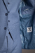 TERNO POLIVISCOSE COM COLETE SLIM FIT AZUL SERENITE - loja online