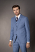 TERNO POLIVISCOSE COM COLETE SLIM FIT AZUL SERENITE - comprar online