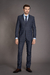 TERNO XADREZ POLIVISCOSE SEMI SLIM AZUL - comprar online