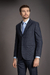 TERNO XADREZ POLIVISCOSE SEMI SLIM AZUL