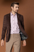 BLAZER SUEDE SLIM FIT MARROM - Zarref Moda Masculina