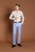 CALÇA SOCIAL POLIVISCOSE SLIM FIT AZUL CLARA na internet