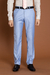 CALÇA SOCIAL POLIVISCOSE SLIM FIT AZUL CLARA - Zarref Moda Masculina