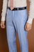 CALÇA SOCIAL POLIVISCOSE SLIM FIT AZUL CLARA - loja online