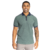 POLO PIQUET ALGODÃO COM ELASTANO COM ZÍPER VERDE ESMERALDA