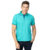 POLO DE ALGODÃO SLIM FIT VERDE ÁGUA