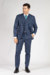 TERNO POLIVISCOSE COM COLETE XADREZ SLIM FIT AZUL na internet
