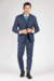 TERNO POLIVISCOSE COM COLETE XADREZ SLIM FIT AZUL - Zarref Moda Masculina