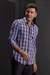 CAMISA SOCIAL XADREZ SLIM FIT LILÁS - comprar online