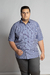 CAMISA PLUS SIZE MISTA MANGA CURTA XADREZ AZUL MARINHO - comprar online