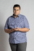 CAMISA PLUS SIZE MISTA MANGA CURTA XADREZ AZUL MARINHO na internet
