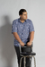 Imagem do CAMISA PLUS SIZE MISTA MANGA CURTA XADREZ AZUL MARINHO