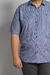 CAMISA PLUS SIZE MISTA MANGA CURTA XADREZ AZUL MARINHO - comprar online