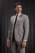 TERNO MELANGE SLIM FIT CINZA CLARO - loja online