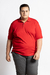 POLO PLUS SIZE ALGODÃO VERMELHA - comprar online