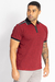 POLO PIQUET ALGODÃO COM ELASTANO COM ZÍPER VERMELHA - Zarref Moda Masculina