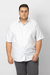 CAMISA PLUS SIZE MISTA MANGA CURTA XADREZ BRANCA