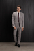 TERNO MELANGE SLIM FIT CINZA CLARO - Zarref Moda Masculina
