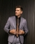 BLAZER SLIM FIT POLIVISCOSE DETALHE NO BOLSO CINZA na internet