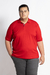 POLO PLUS SIZE ALGODÃO VERMELHA na internet
