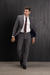 TERNO POLIVISCOSE COM ELASTANO SLIM FIT GRAFITE