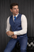 TERNO POLIVISCOSE COM COLETE SLIM FIT AZUL JEANS na internet