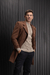 SOBRETUDO LÃ PRENSADADA SLIM FIT CARAMELO na internet