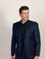 BLAZER SLIM FIT POLIVISCOSE DETALHE NO BOLSO AZUL CARBONO - Zarref Moda Masculina