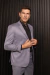 TERNO POLIVISCOSE DIFERENCIADO SLIM FIT CINZA - loja online