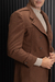 SOBRETUDO LÃ PRENSADADA SLIM FIT CARAMELO - loja online