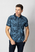POLO ESTAMPADA SLIM FIT AZUL - comprar online