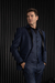 TERNO LAPELA DE CETIM POLIVISCOSE COM COLETE SLIM FIT AZUL JEANS - comprar online