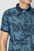 POLO ESTAMPADA SLIM FIT AZUL - Zarref Moda Masculina