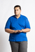 POLO PLUS SIZE ALGODÃO AZUL BIC - comprar online