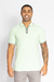 POLO PIQUET ALGODÃO COM ELASTANO COM ZÍPER VERDE CLARA - comprar online