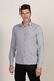 CAMISA SOCIAL MICROFIBRA SLIM FIT CINZA - Zarref Moda Masculina