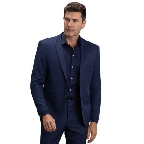 TERNO POLIVISCOSE SLIM FIT AZUL MARINHO