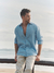Camisa Linho Azul
